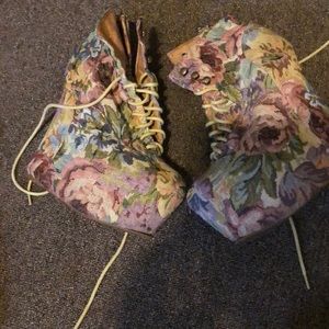 Jeffery Campbell floral wedge